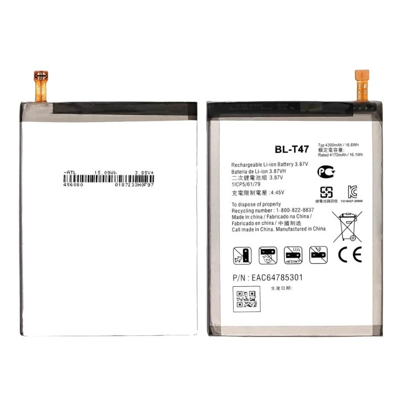 BL-T47 بطارية 3.87 فولت 4300 مللي أمبير ل LG المخملية LMG90OTM المخملية 5 جرام الهاتف المحمول استبدال البطارية العلامة التجارية الجديدة عالية الجودة