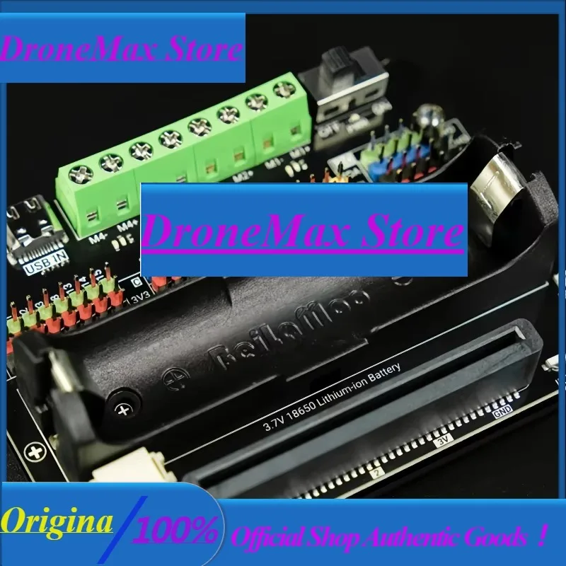 DroMaUnihiker K10 Multi-Function Expansion Board With 4 Motor + 6 Servo Drivers, 18650 Battery, IO Breakout, Lego-Compatible, IR