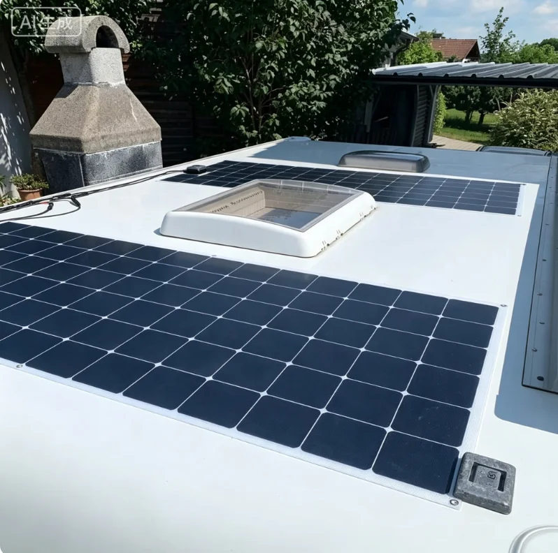 500W Portable Flexible Solar Panel Sunpower ETFE Foldable Solar Charging System For RV Motorhome Travel Outdoor