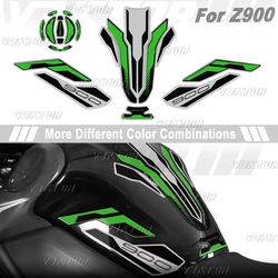 3D Resin Tank Pad Sticker Motorcycle Fuel Tank Protection Decal For Z900 Z 900 2017-2024 2023 2022 2021 2020