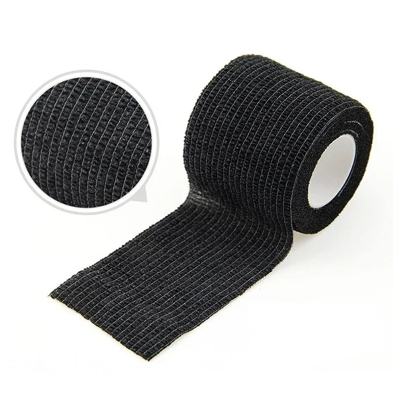 10 Pcs Waterproof Tape Tattoo Handle Bandage Non-slip Sports Non-woven Disposable Self-adhesive Elastic Bandage