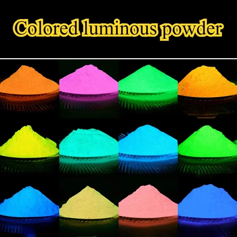 1kg 400Mesh Color Highlight Luminous Powder Fluorescent Paint Art Shoes/clothing Decorative Noctilucent Pigment WaterColor Paint