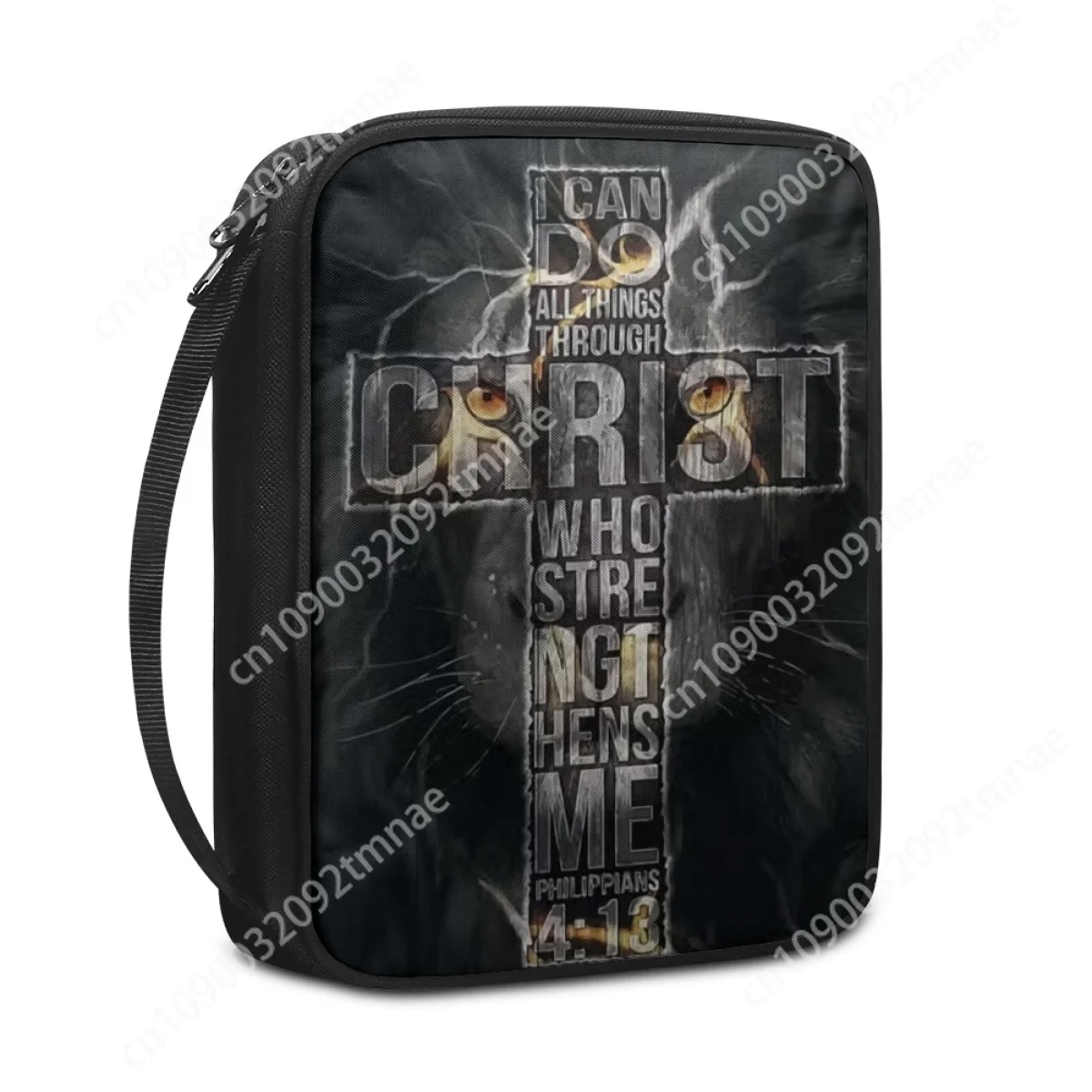 

Cartoon Pattern Black Bible Bag Women's Bible Selection Bag Light of Faith Custom purse designer bag purses handbags