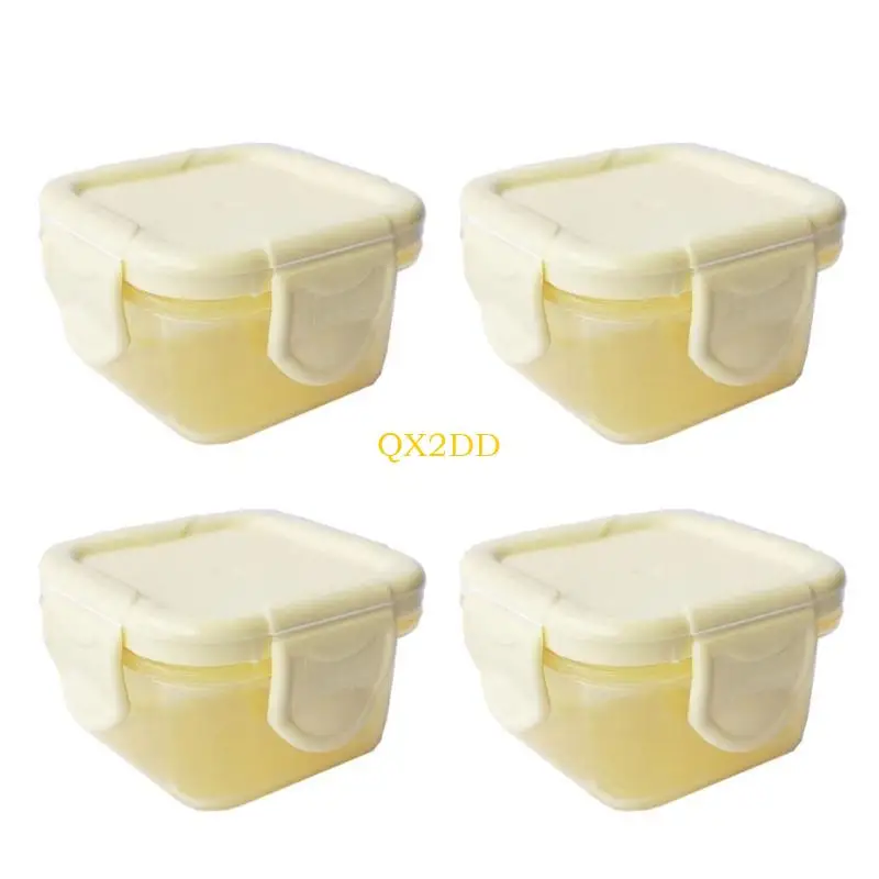 4 Pcs/Set 60ml Baby Milk Powder Container for Infants & Babies Airtight Lid
