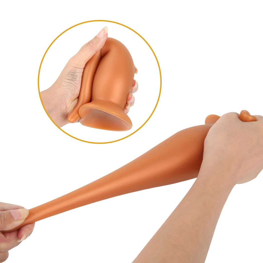 Silicone grande plug anale dildo con ventosa stimola la vagina e l'ano grande butt plug morbido anale dilatatore giocattoli del sesso prodotti del sesso