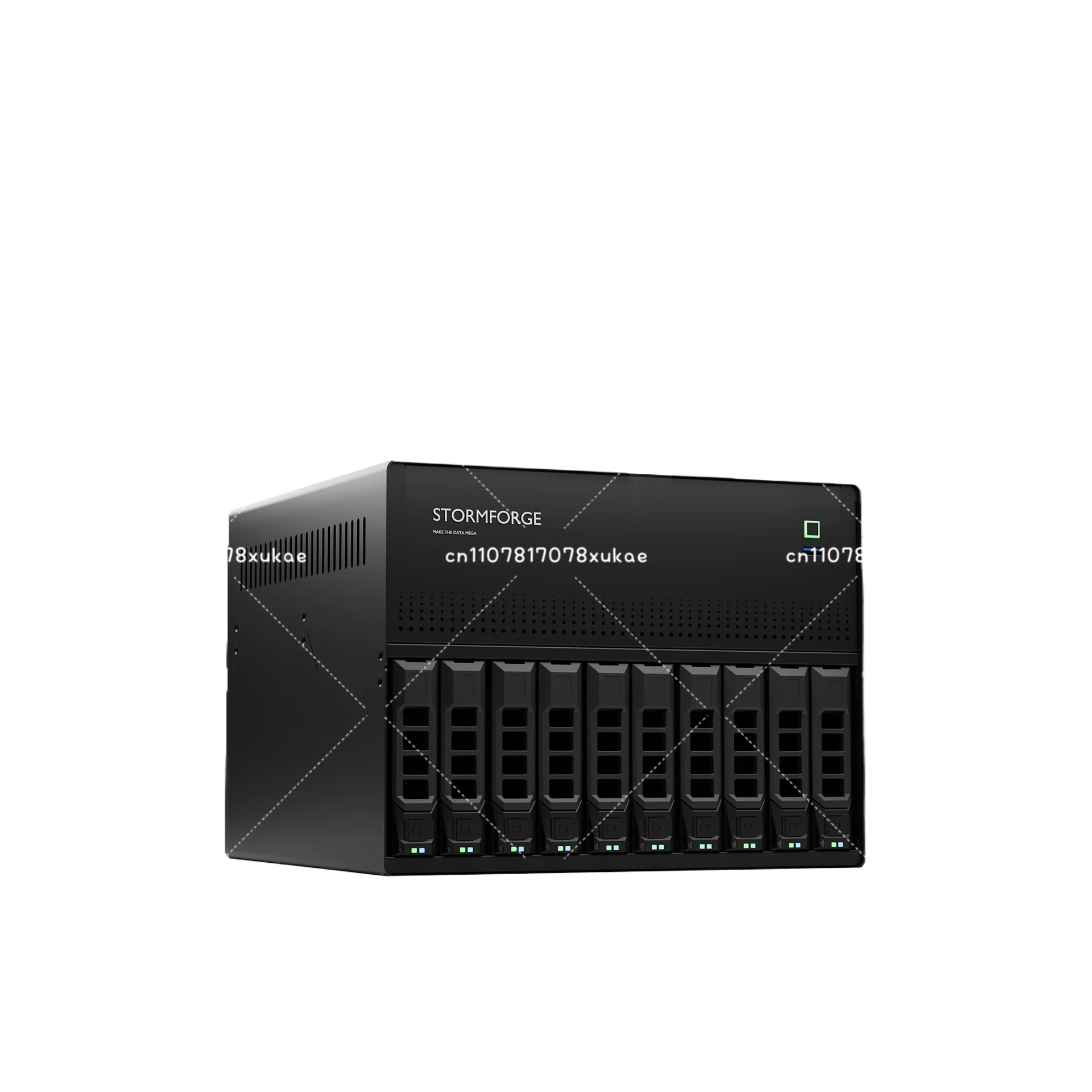 N10 NAS chassis 10 + 2 disk slots MATX motherboard Flyniu PCI-E 1U power supply tray not included