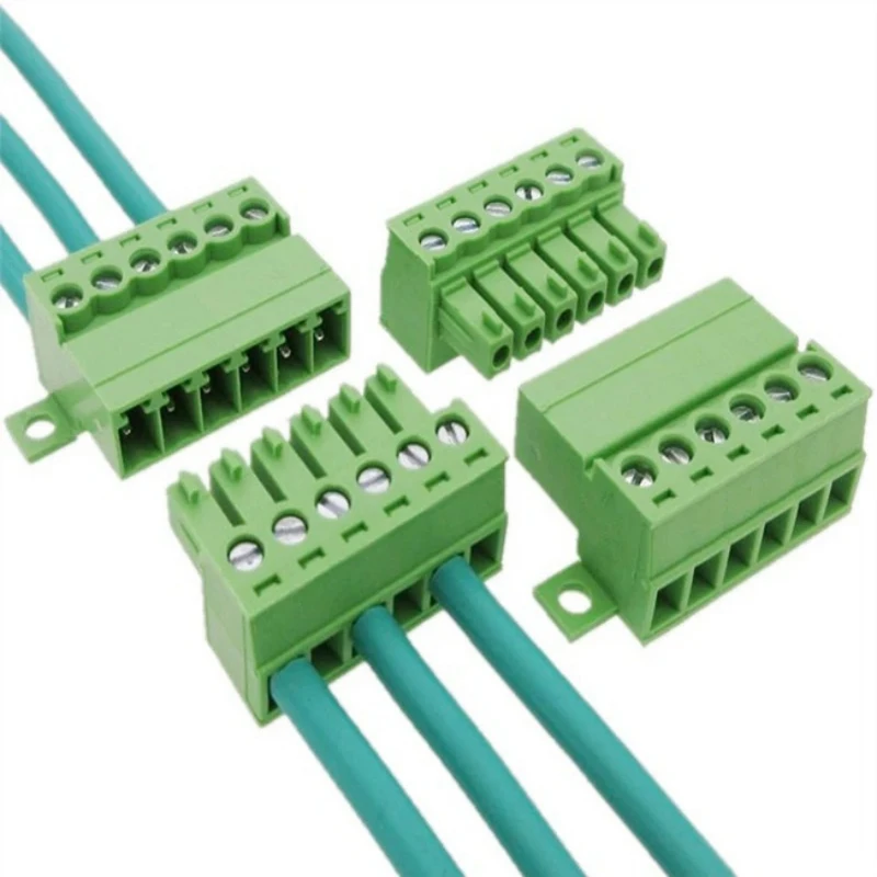 10Pairs Dock Female Male wt  Lock Fix Butt Joint 2EDGK3.5 15EDGRKC-3.81 2-24P Plug-in Solderless Wire Terminal Block Connector