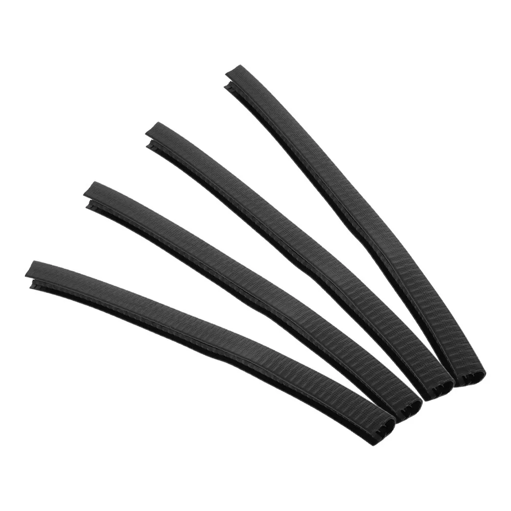 

4pcs Guards Black Nose Anti Collision Edge Protection Strips Skateboard Pads Rubber Anti Collision Strip Door Edge Protectors