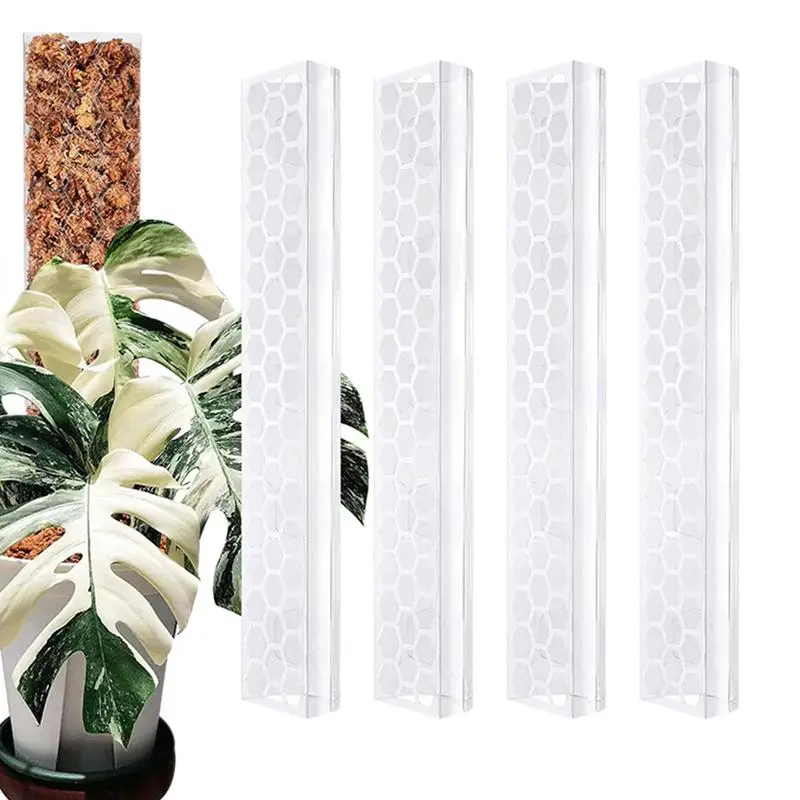 Moss Pole for Plants Monstera 4X Climbing Plants Moss Stick Indoor Plants Extension Stick Plant Support Poles for Yard Garden