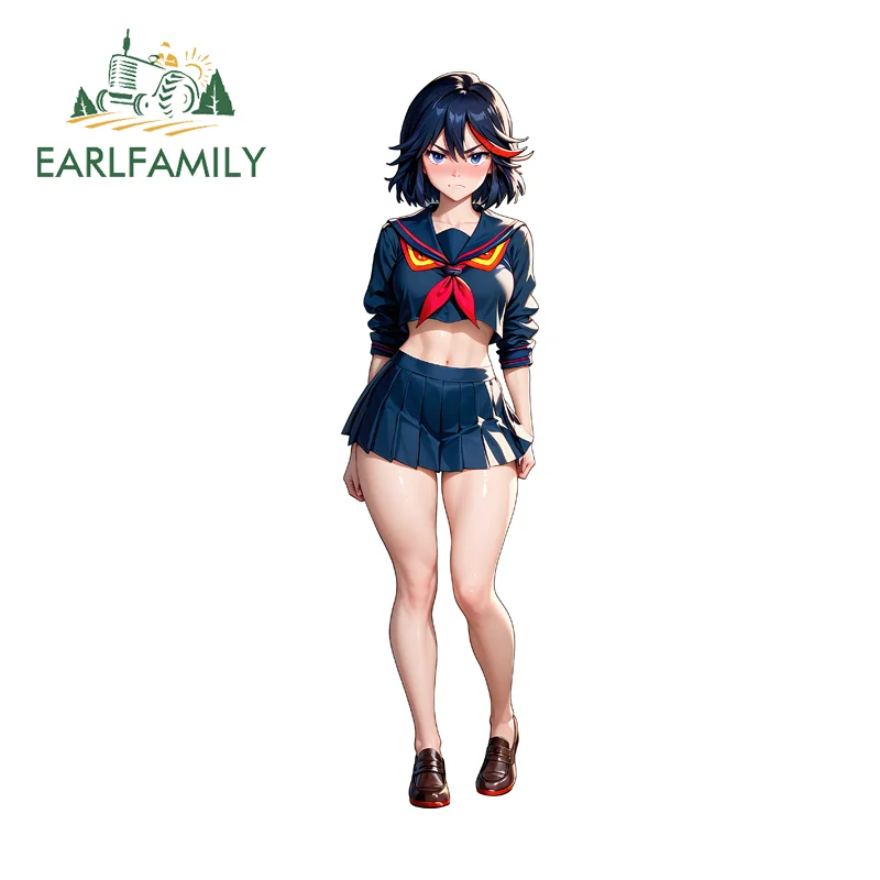 

EARLFAMILY Ellen Joe Chibi Uniform Decal Waifu Loli Vehicle Decal Occlusion Scratch Suitable for Auto Car Bumper Window Decor