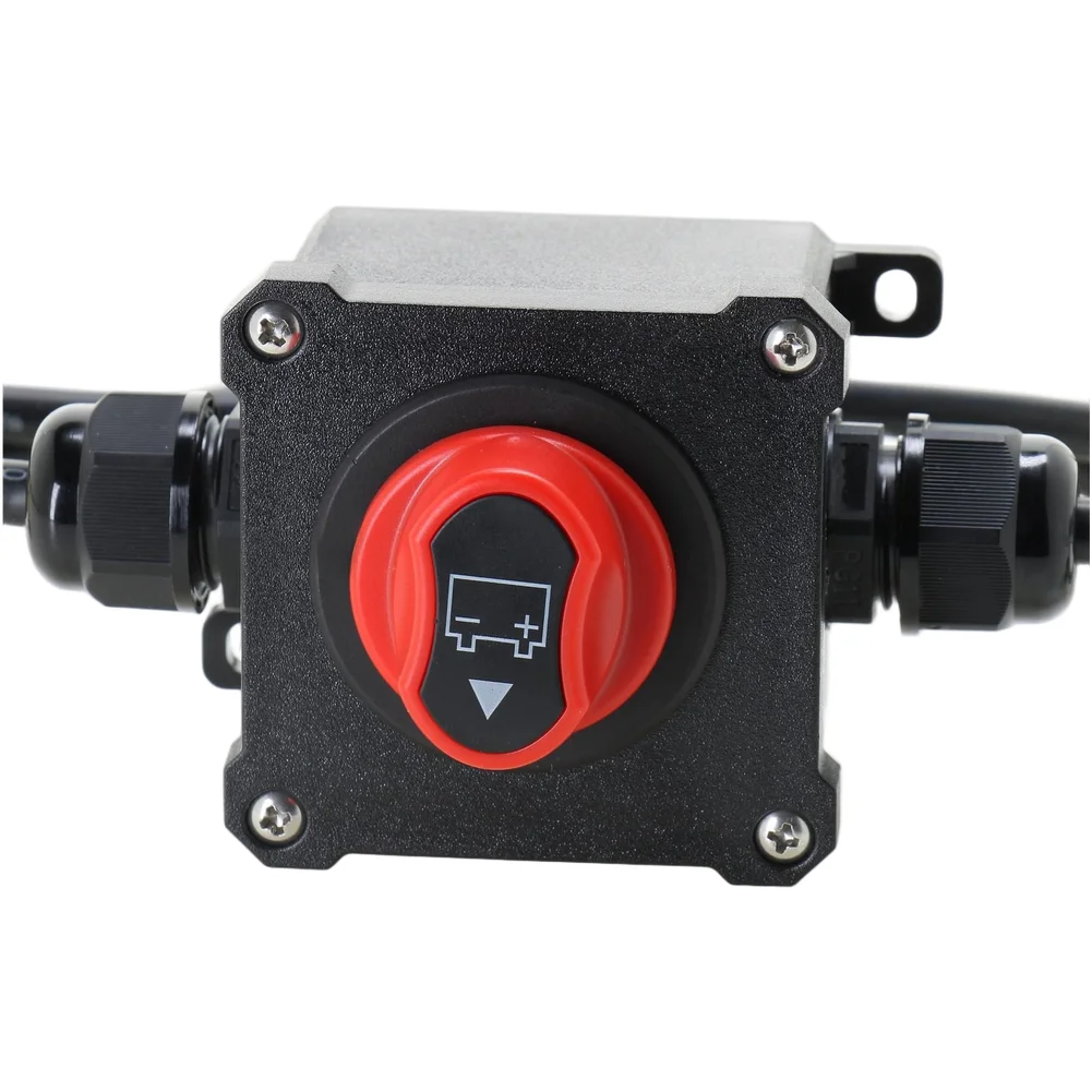 

Выключатель аккумуляторной батареи с коробкой-держателем 12В/24В для автодомов, лодок, автомобилей, грузовиков, морских электрических систем, выдерживает ток до 100 А