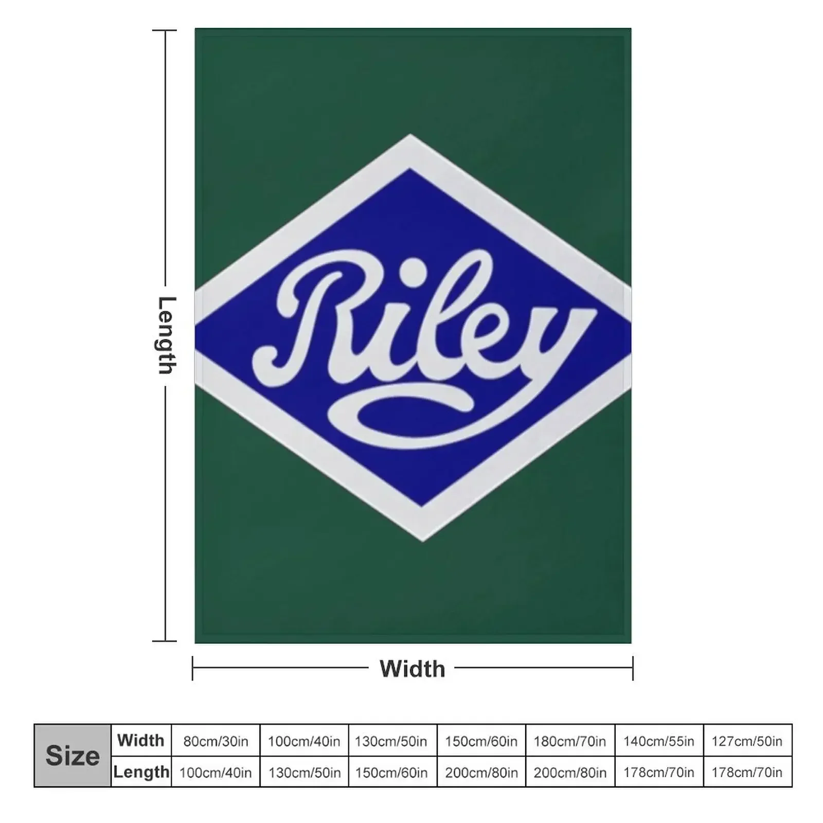 The old Riley marque badge Throw Blanket couch cozy soft plush fuzzy picnic outdoor blanket