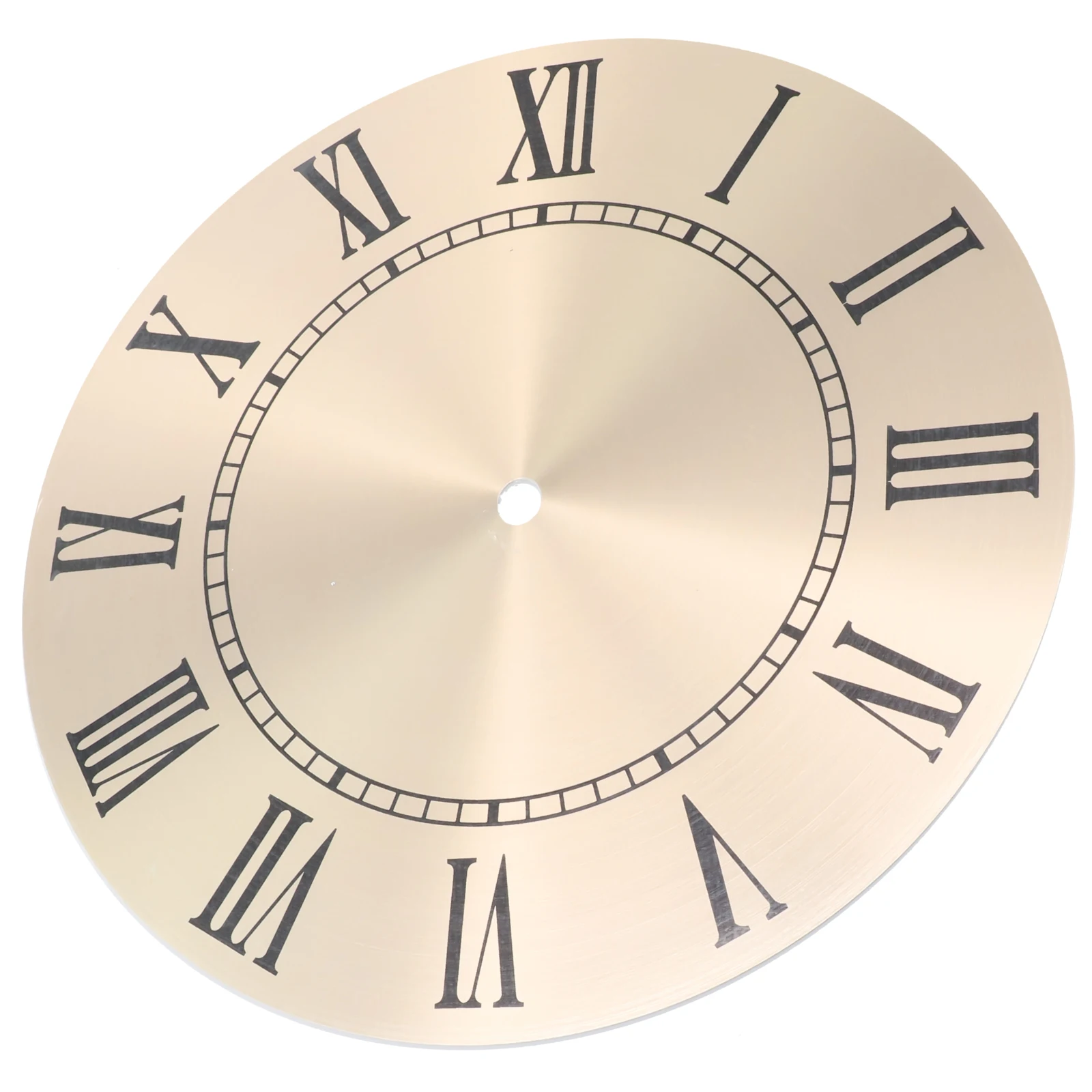 Wall Clock For Dial Face Made of Aluminum with Roman Numeral Ink Print for 9.5 Inch Clock Repair and Creative DIY Setups