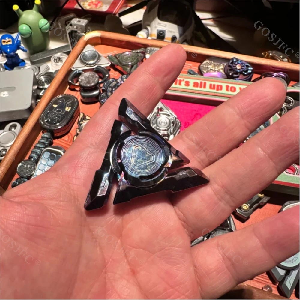 Pangolin Studio EDC Trisolaran XL Zirconio Fidget Spinner Fidget Juguetes para adultos Gyro