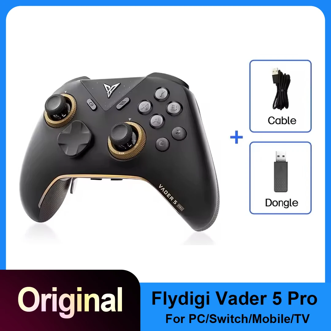Flydigi Vader 4 Pro White Black Gamepad Athletic Elite Handle Wireless Gaming Controllers With Hall Rocker For Mobile Switch PC