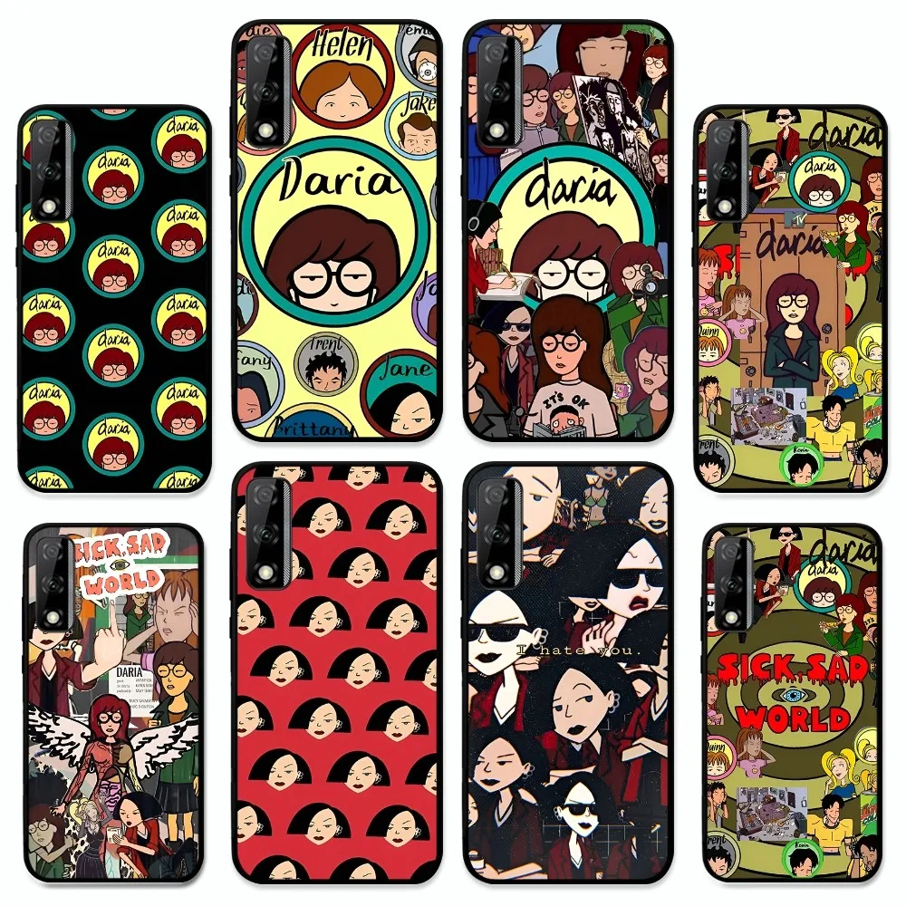 Anime D-Daria Phone Case For Huawei Y9 6 7 5 Prime Enjoy 7s 7 8 plus 7a 9e 9plus 8E Lite Psmart Shell