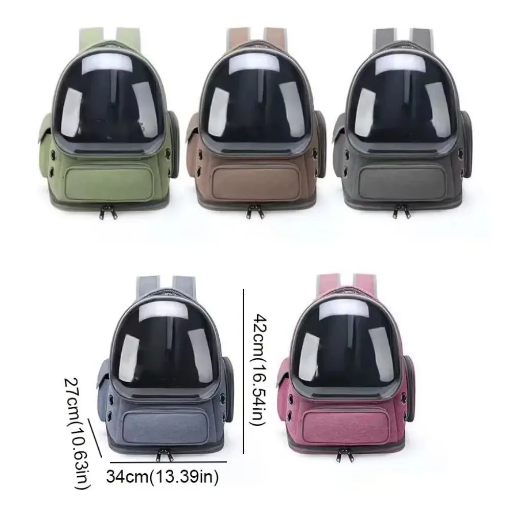 FurstarPortable Transparent Pet Carrier Backpack Ventilated Space Capsule Pet Travel Bag Breathable Cat Outdoor Bag Pet Transpor
