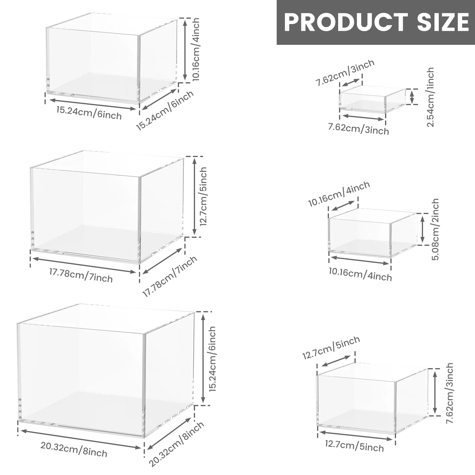 3/6 Stuks Acryl Buffet Riser Voedsel Display Stands Stapelbare Tafel Dessert Cake Party Buffet Display Decoreren Doos