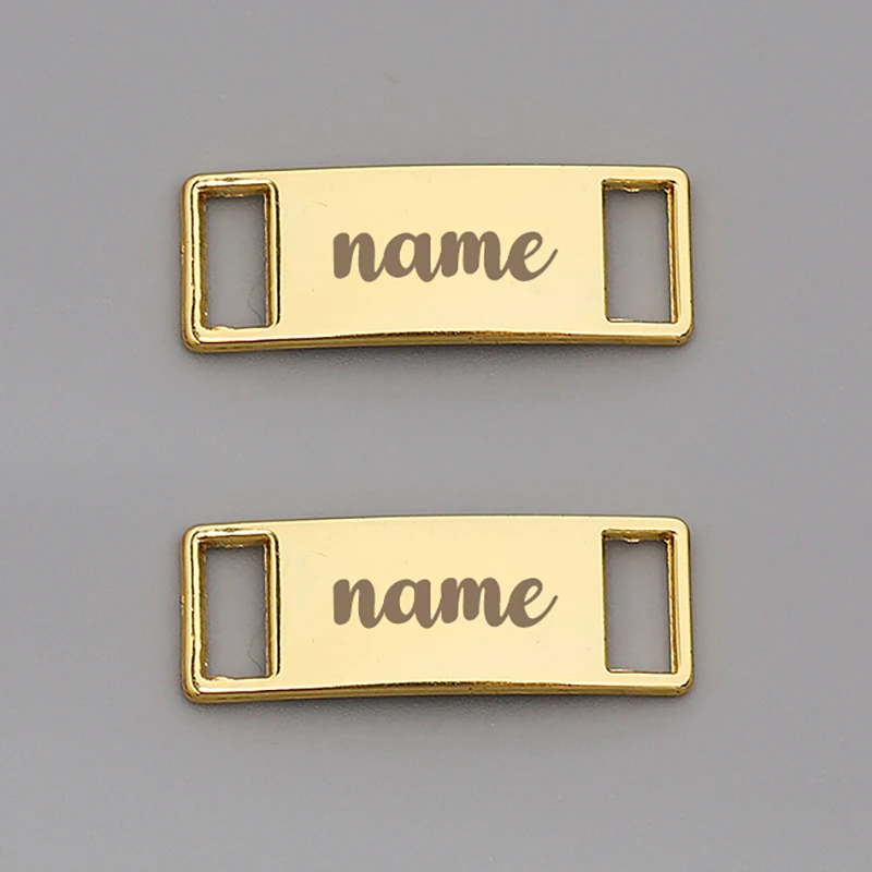 (Please send a private message to customer service) Shoe lace buckle DIY text customization, laser name