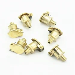 LOT20 M6 M8 M10 M12 Male Brass Plated Zinc Alloy Oil Cup Oil Port Cap Oiler Flip Cap Cover For Genertor Engine Bottom Bracket