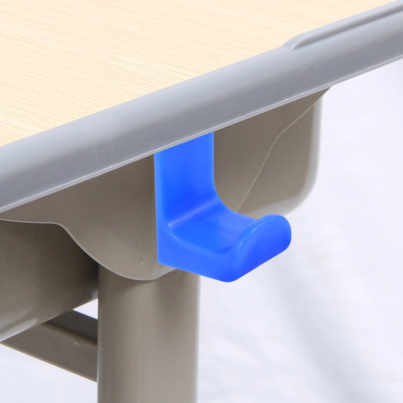 

10Pcs Punch Free Portable Desk Mount Bag Holder Hooks Strong Plastic Bag Hook for Backpack Purse Table Use Purse Hook for Desk