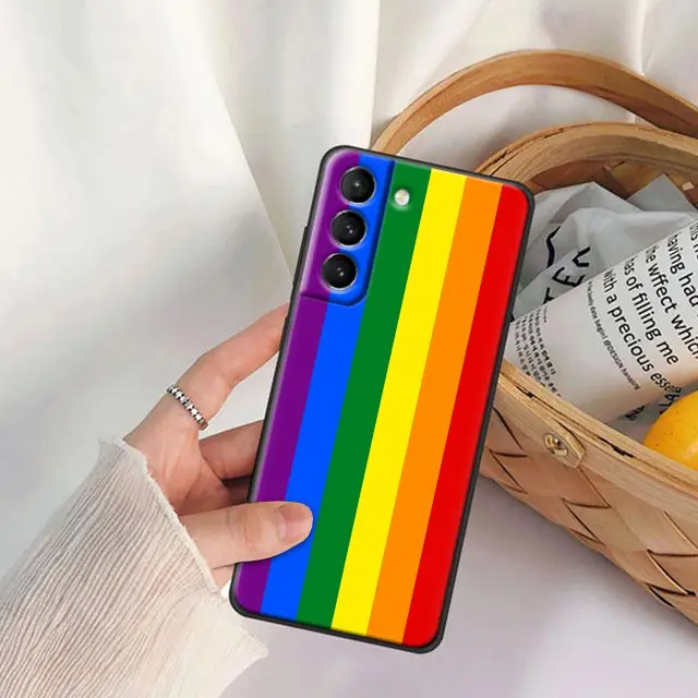 مثلي الجنس فخر العلم مثليات LGBT قوس قزح جراب هاتف لسامسونج غالاكسي S24FE S23 5G S20 S21 FE S25 S22 الترا S24 زائد الحالات يغطي
