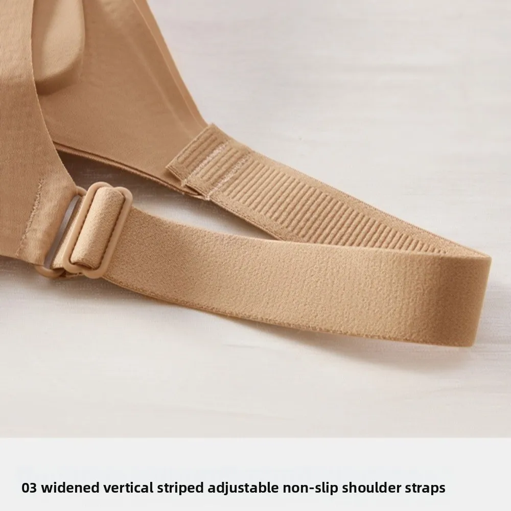 

Бесшовный беспроводной бюстгальтер с глубоким V-образным вырезом, предотвращающий провисание, ударопрочный, для женщин, невидимый, с эффектом пуш-ап, для йоги