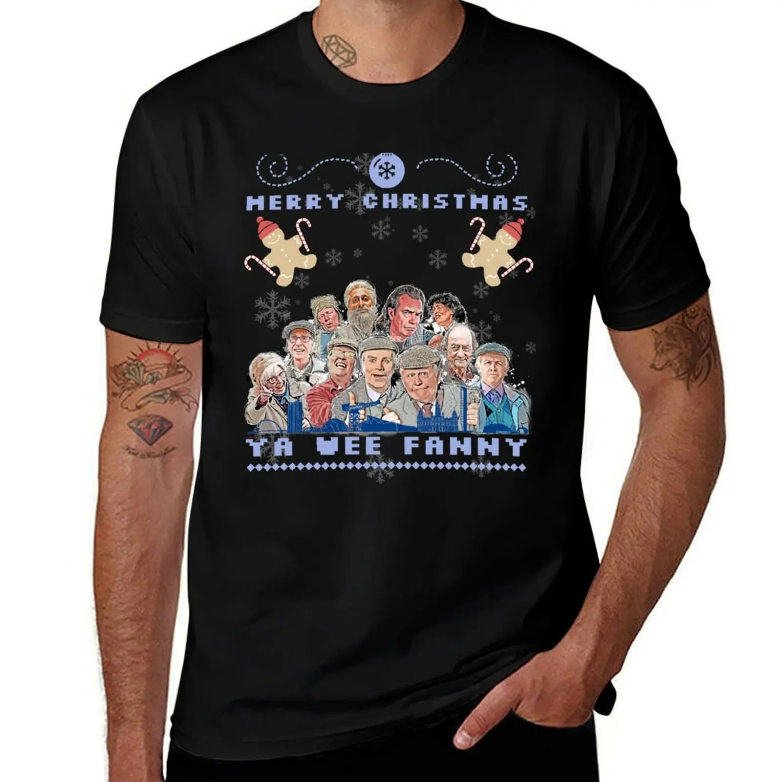 Still Game Merry Christmas Ya Wee Fanny T-Shirt Aesthetic clothing anime figures designer shirts hippie clothes mens t shirts