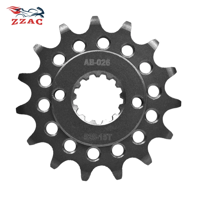 520 Chain 15T 20CrMnTi Motorcycle Front Sprocket For Kawasaki KLR650 KLR 650 KL650 1990-2018 KLX650 1993-1996 KLX650 R 1999-2001