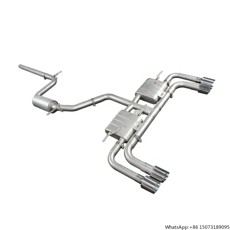 Wholesale New Product Smooth Surface Steel Auto  Sound Exhaust Pipes Catback Muffler for  A3 1.4 1.8T 2.0T