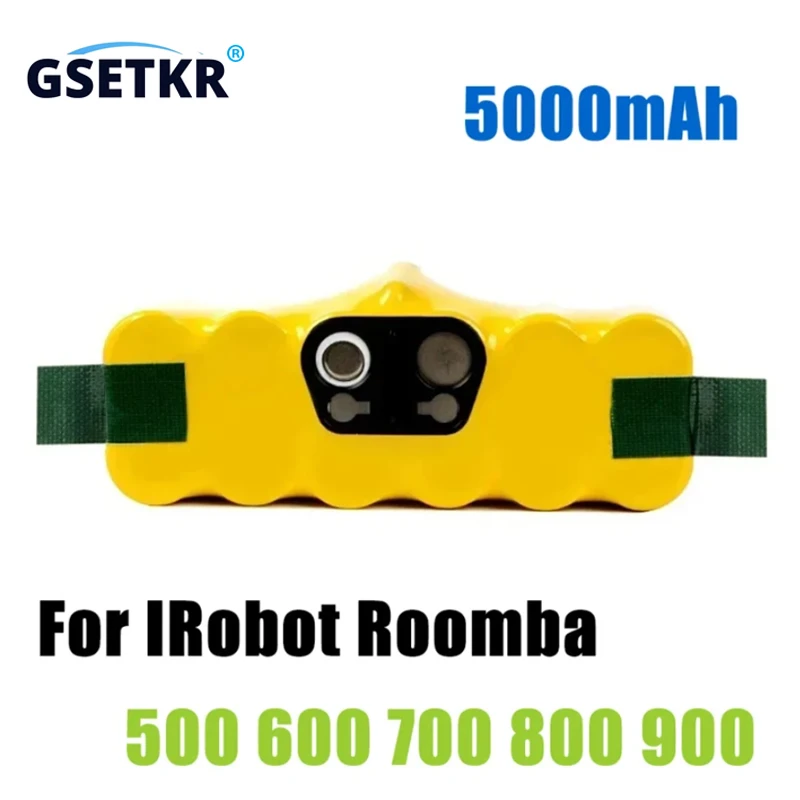 

14.4V 5000mAh Robot Vacuum Cleaner Battery for IRobot Roomba 500 600 700 800 900 Series 14.4V 620 650 770 780 580 Batteries