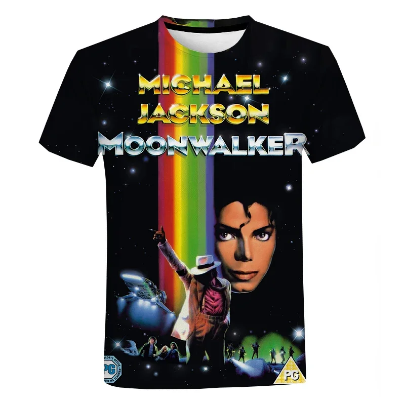 3D Print Michael Jackson T-shirt chłopcy/dziewczęta moda casualowe w stylu Streetwear t-shirty męskie ubrania oversize