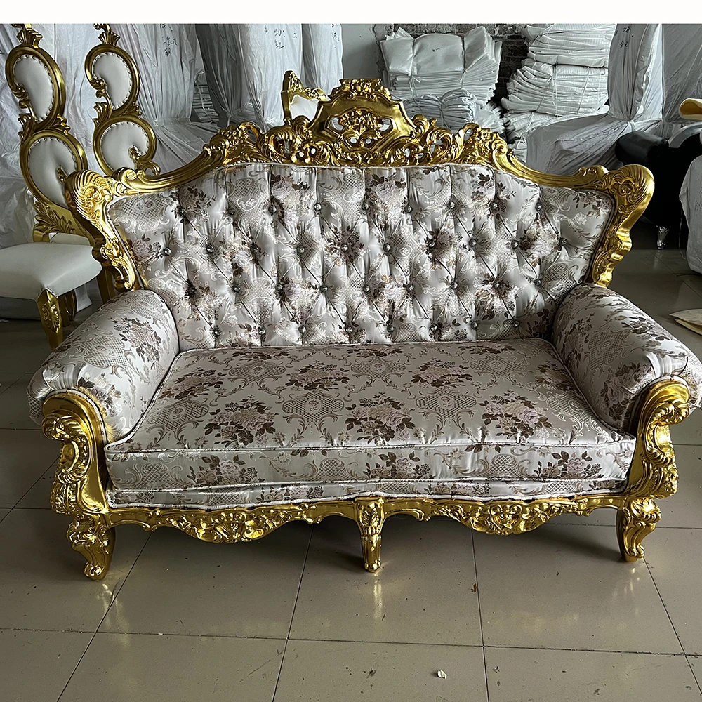 Luxury Promotion Wedding Supplies Cheap Two Seats King Throne Sofa Chair For Sale