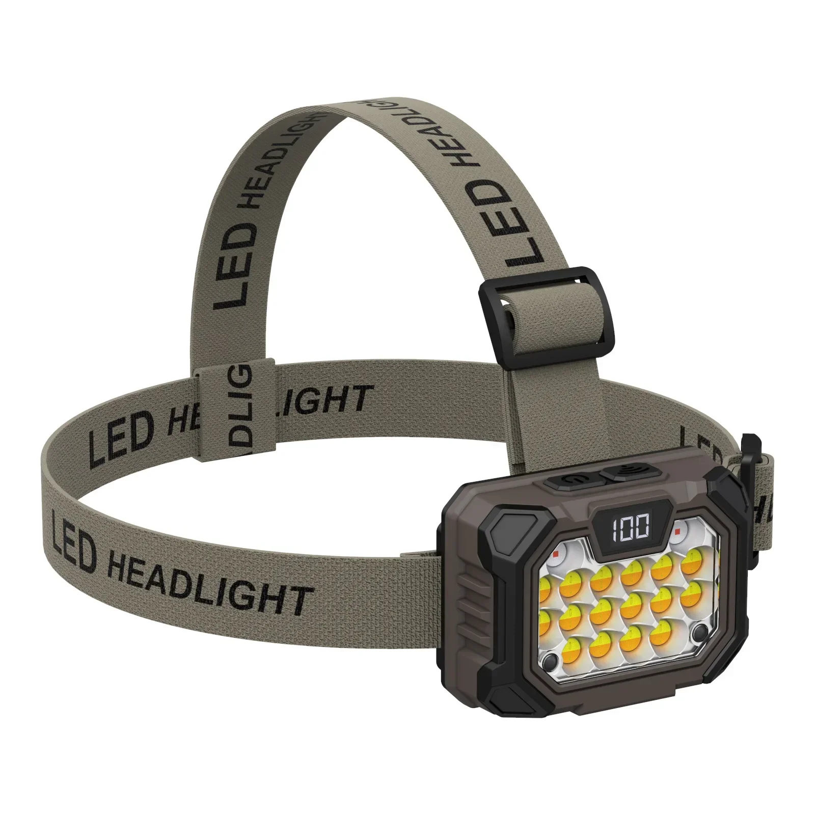 Power LED Headlight USB Rechargeable Headlamp Waterproof Outdoor Camping Hiking Fishing Hunting Head Flashlight
