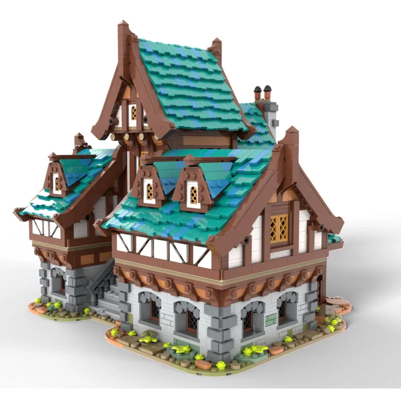 Bloc de construction MOC, nouveau produit exquis, modèle de chevalier médiéval, technologie de taverne, jouet modulaire pour enfants, cadeau, ensemble d'assemblage à monter soi-même