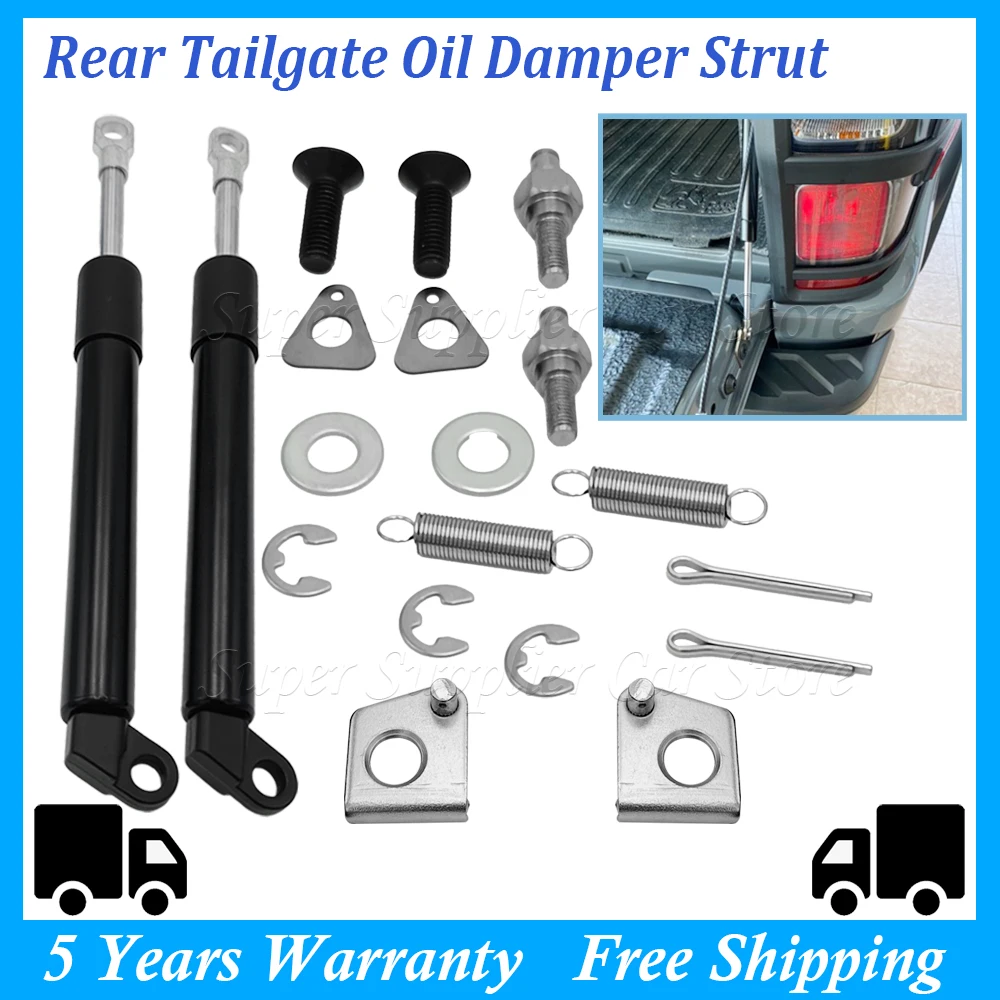 

For Mazda BT-50 2012 2013 2014 2015-2018 For Ford PX Ranger 2011-2017 New Steel Rear Tailgate Oil Damper Strut Slow Down Easy Up