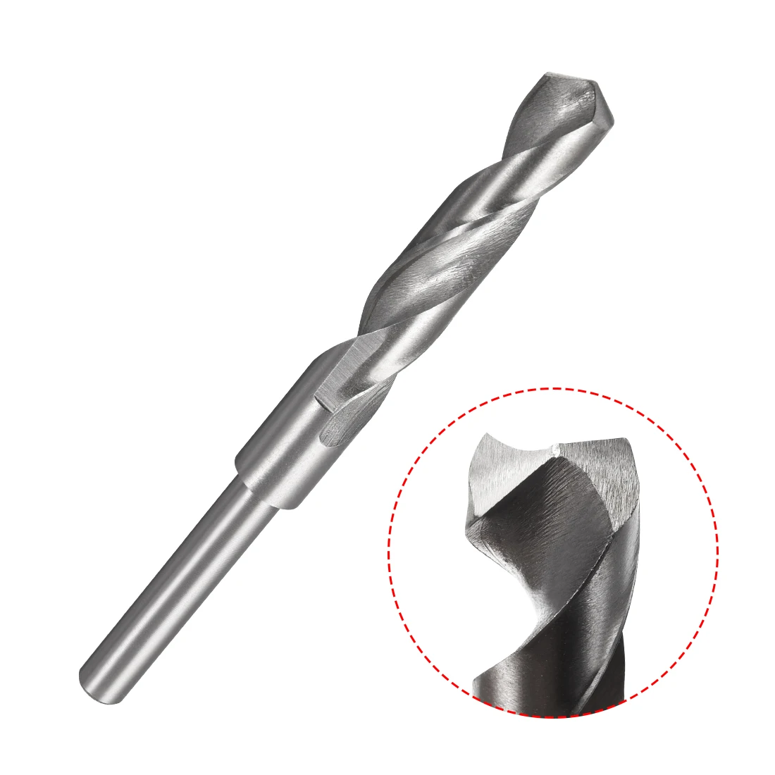 1pcs 14mm-32mm Reduced Shank Drill Bit HSS High Speed Steel 4241 with 1/2" Straight Shank Drill Bit for Aluminum Iron Brass Wood