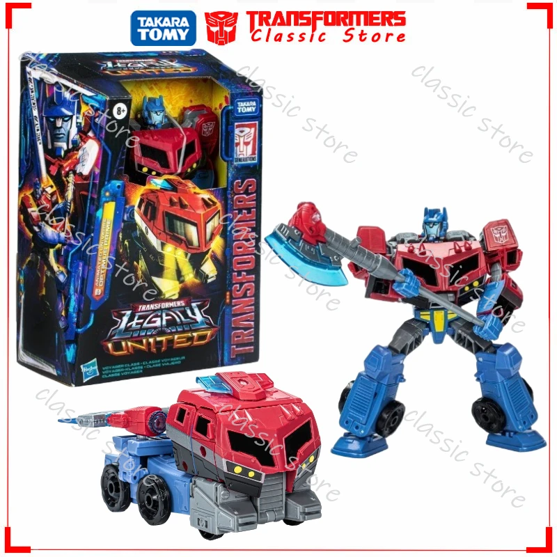 In Stock Classic Transformers Toys Legacy United Voyage Class Animated Universe Optimus Prime Cybertron Autobots Action Figures