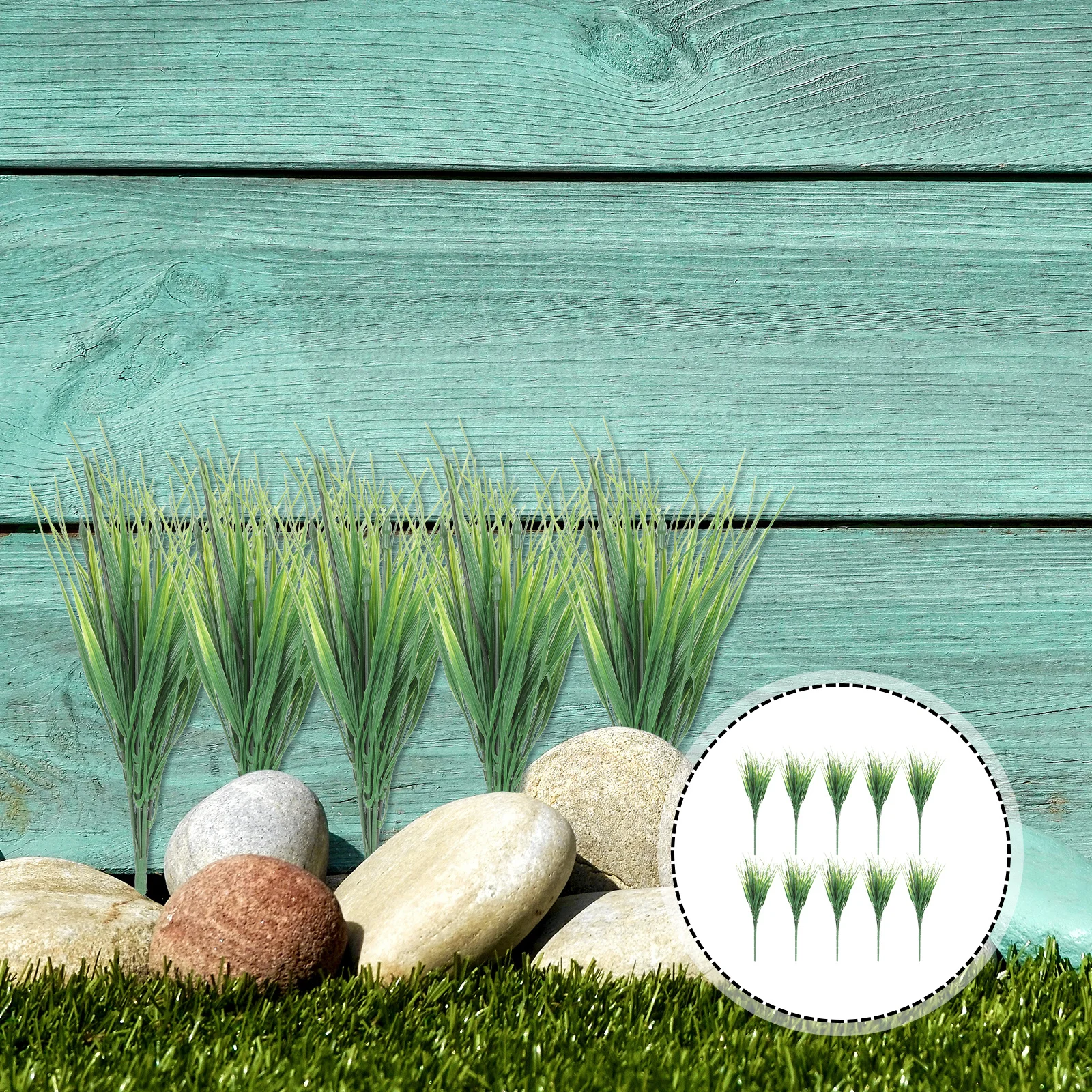 

10Pcs Simulated Grass Artificial Plastic Plants Realistic Fake Grass Decoration Photography Props Flower Arranging Supplies DIY