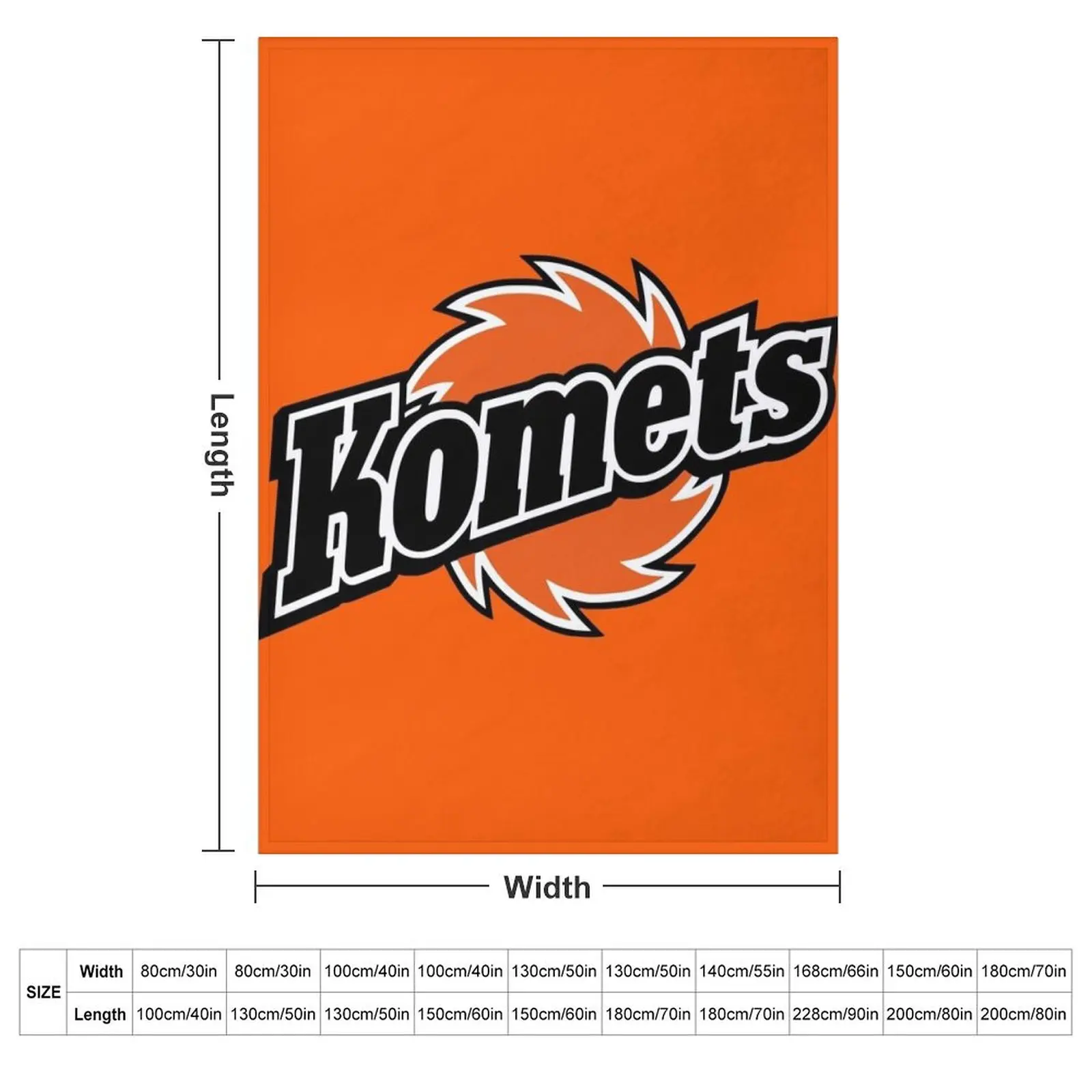 Fort Wayne Komets Throw Blanket halloween Hairy warm winter Blankets