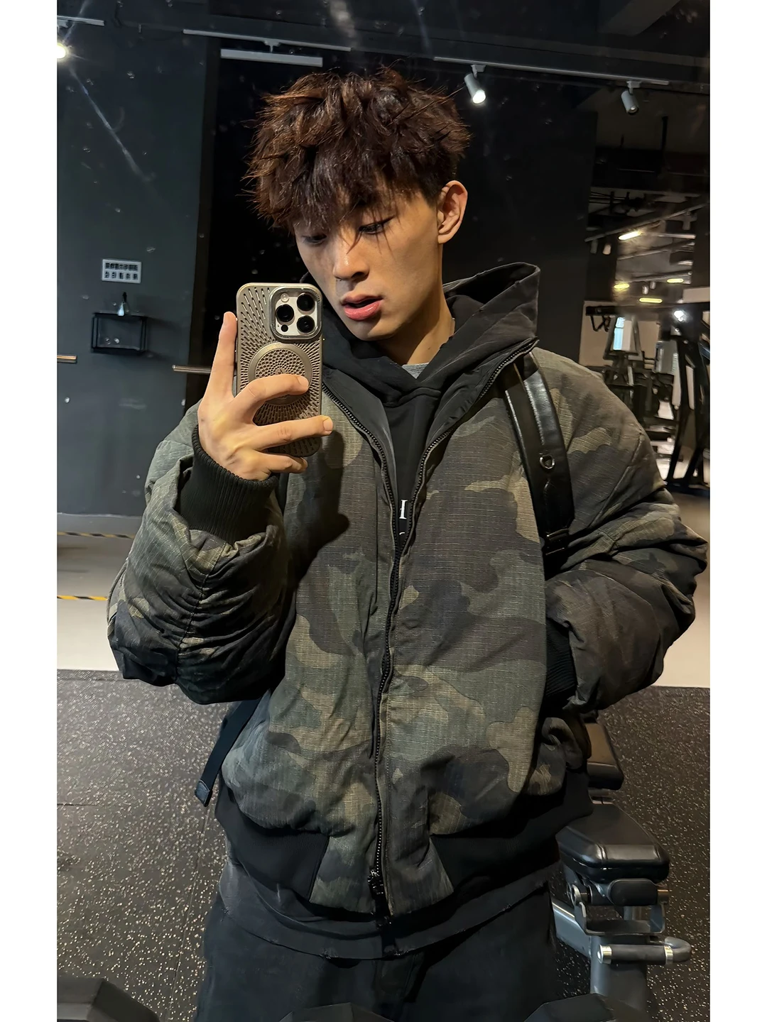 

Мужская двусторонняя камуфляжная хлопковая куртка в американском стиле, осенне-зимняя, с воротником-стойкой, в бейсбольном стиле, Cleanfit, для работы