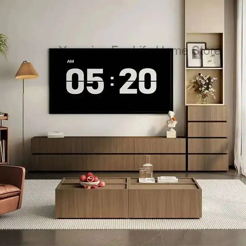 طاولة أدراج فاخرة أرضية مركزية لصالون التلفزيون الاسكندنافي خزائن حديثة لغرفة المعيشة حامل تلفاز تخزين Suporte Para Tv أثاث عصري #3