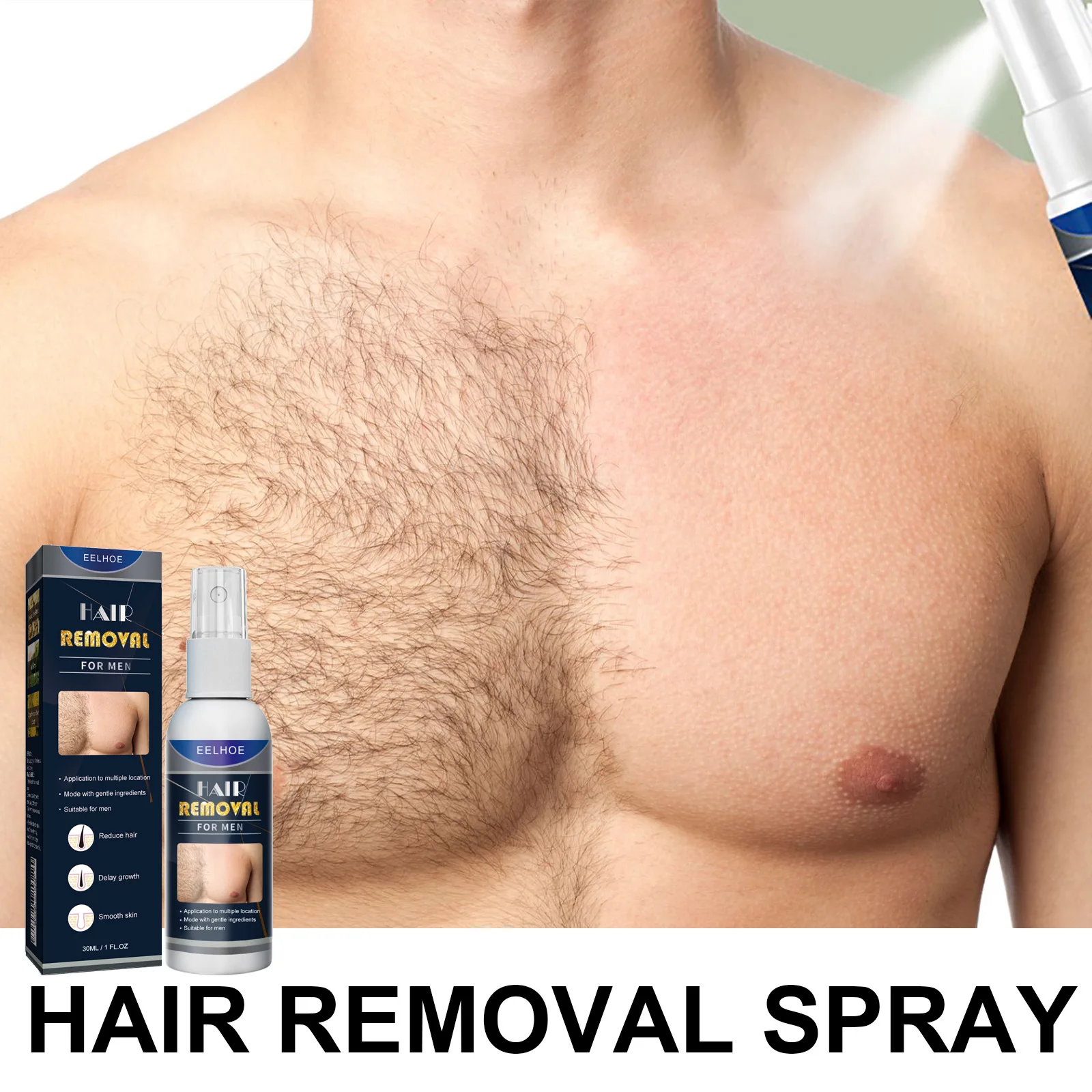 Hair Removal Spray Body Chest Hair Armpit Legs Arm Private Parts Skin Care Beard Remover Painless Depilation Cream for Men Women