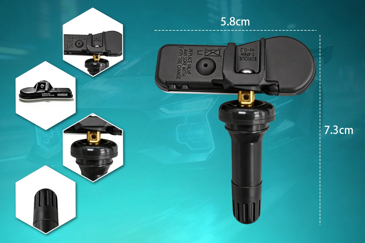 Reifendrucküberwachungssystem-Sensor 52933-C1100 Ersatz für Hyundai i20 ix25 433MHZ Ersetzt 52933C1100 52933C8000 – Detail 4