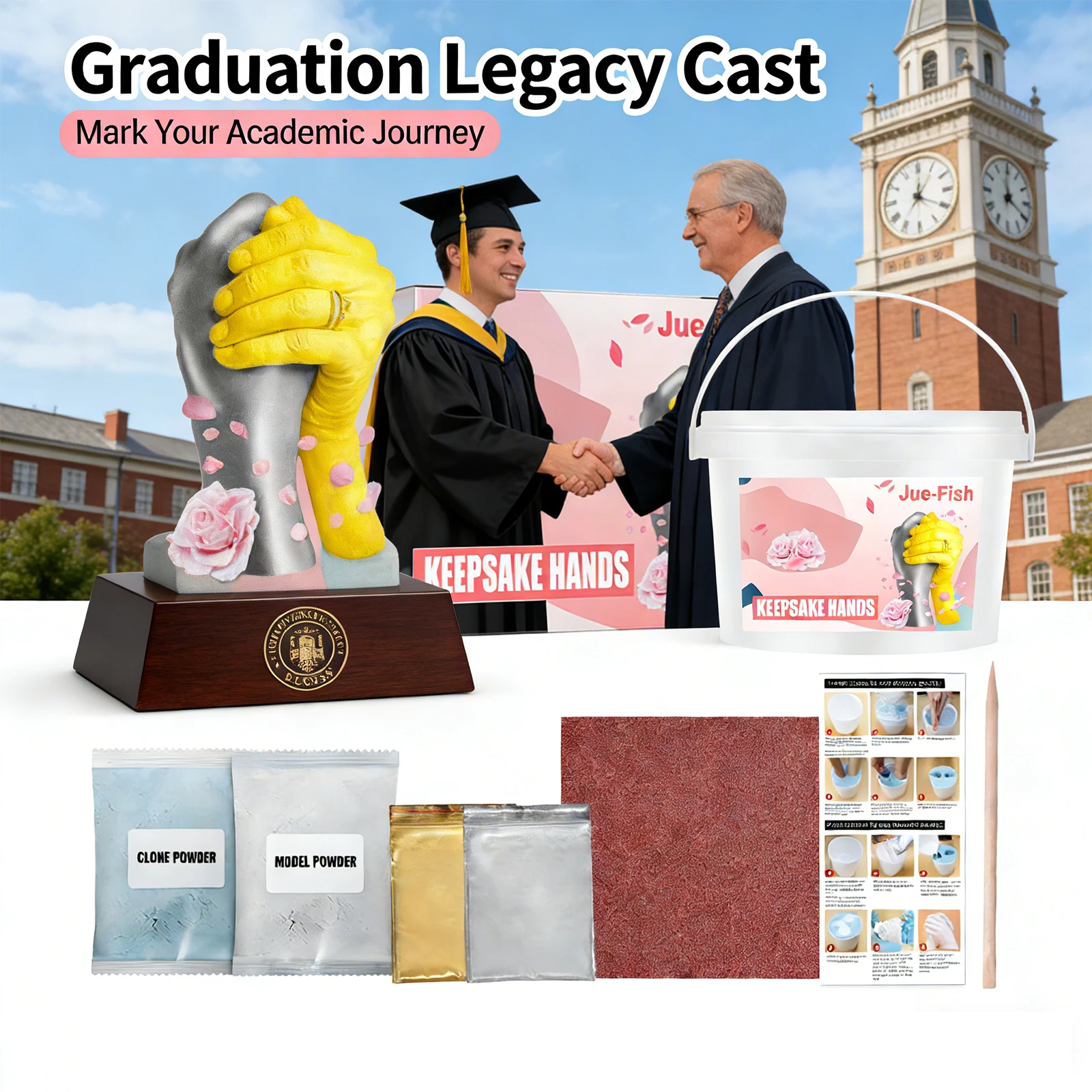 

Набор для создания 3D-модели руки: DIY, имитация порошка, усиление эмоций, улучшение общения, подарок на годовщину, праздничный сувенир