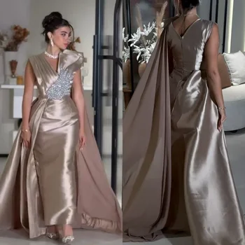 Robes mi-longues à col en V à plis décontractés personnalisés, forme de style chinois, ligne A, classique, exquis, moderne, pastol, unisexe, robes de Rh