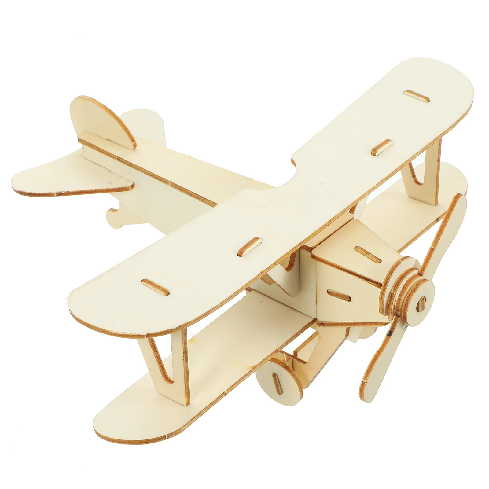 Assemble Plane Puzzle Toddler Toys Wooden Model Jigsaw Puzzles for Adults Airplane