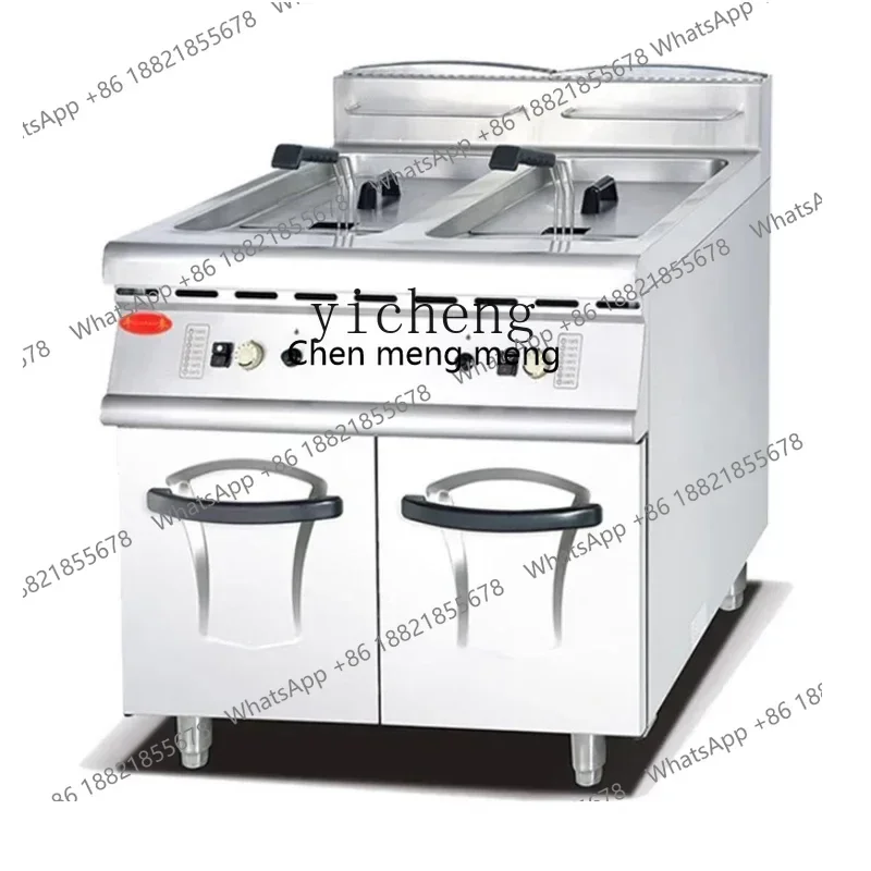 

Лидер продаж, двухцилиндровая фритюрница, основание шкафа, коммерческая большая роскошная комбинированная печь, глубокая сковорода