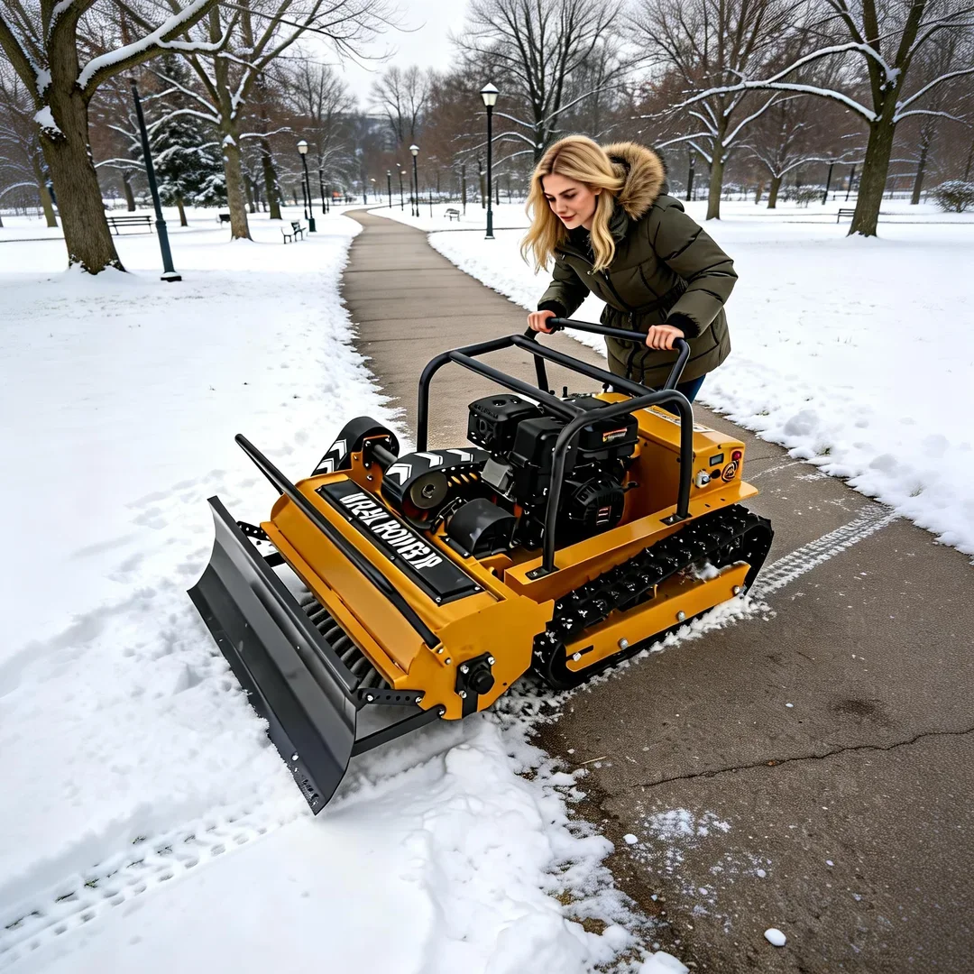 

Customized Powerful Cutting Flail Lawn Mower - 800-1200mm Width Tracked Model for Slope Orchard Farmland Bush Weeding