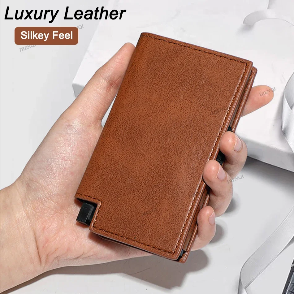 New Rfid Credit Card Holder Men Wallets Money Bag Male Clutch Purses Slim Thin Wallets for Men LuxuryLeather Wallet Carteras